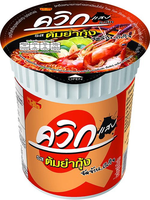 ไวไวบะหมี่ควิกคัพรสต้มยำกุ้ง