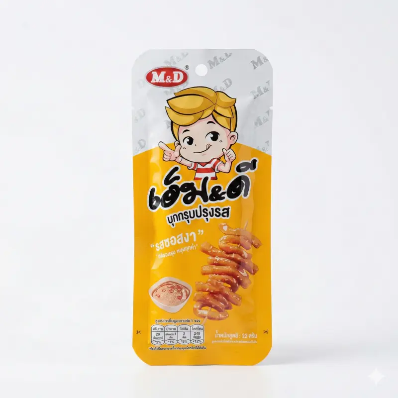 เอ็ม&ดี บุกกรุบ สีเหลือง